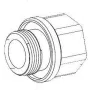 Bosch MIC serijos M25 į 3/4 colio NPT kabelių adapteris (MIC-M25XNPT34)