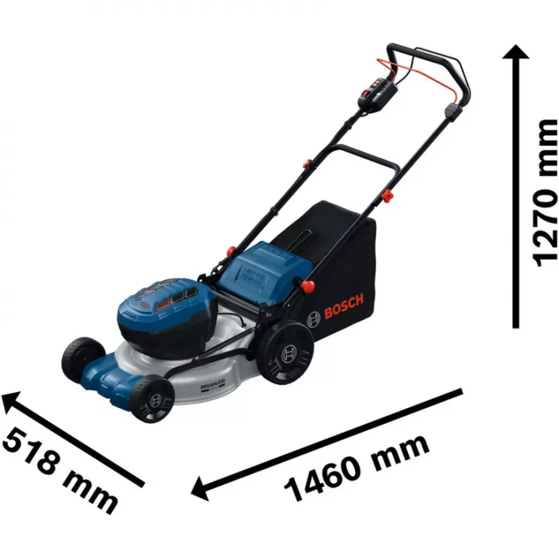 BOSCH POWERTOOLS belaidis elektrinis vejapjovė GRA 18V2-46SP Professional, 36V (2x18V), mėlyna, 2x 5,5 Ah ličio jonų baterija, įkroviklis