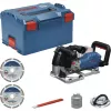 BOSCH PowerTools belaidis sieninis griovelių pjūklas GNF 18V-40 Professional Solo, 18 V (mėlyna/juoda, be akumuliatoriaus ir įkroviklio, L-BOXX dėžėje)