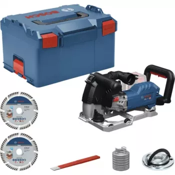 BOSCH PowerTools belaidis sieninis griovelių pjūklas GNF 18V-40 Professional Solo, 18 V (mėlyna/juoda, be akumuliatoriaus ir įkroviklio, L-BOXX dėžėje)
