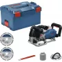 BOSCH PowerTools belaidis sieninis griovelių pjūklas GNF 18V-40 Professional Solo, 18 V (mėlyna/juoda, be akumuliatoriaus ir įkroviklio, L-BOXX dėžėje)