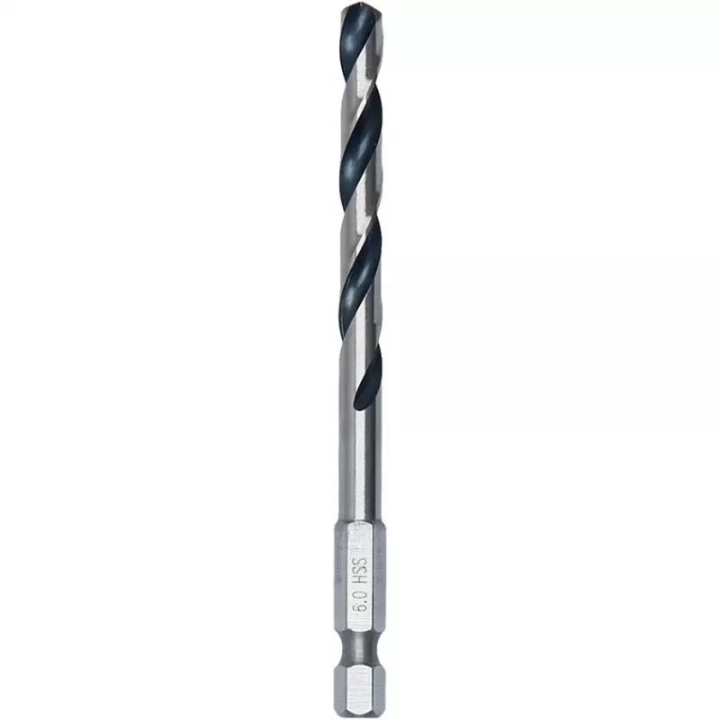 Bosch PowerTools HSS PointTeQ Hex Twist Drill Bit, 6 mm, 10 vnt., darbinė dalis 57 mm
