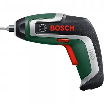 BOSCH Powertools IXO 7 Anniversary Set 3,6V belaidis atsuktuvas (žalias/juodas, Li-Ion 2.0Ah, antgalių rinkinys, sėklų rutuliukai, dėžutė)