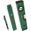 Bosch PowerTools žymėjimo rinkinys, 3 vnt. (žalia/juoda) – giluminis žymeklis, universalus žymeklis ir dailidės pieštukas