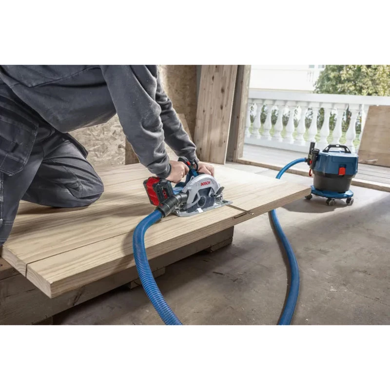 Bosch Professional GKS 18V-68-2 belaidis rankinis diskinis pjūklas, 18 V, 190 mm diskas, solo (be akumuliatoriaus ir įkroviklio), mėlynas/juodas, L-BOXX dėkle