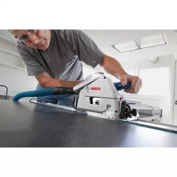 Bosch Professional GKT 55 GCE plovimo pjūklas su FSN 1400 kreipiamąja bėgėle, 1400 W, mėlynas, L-BOXX