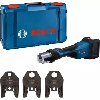 Bosch Professional GPT 18V-32 akumuliatorinis presavimo įrankis (be akumuliatoriaus, 3 standartiniai SV presavimo antgaliai, L-BOXX)