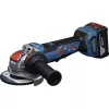 Bosch Professional GWX 18V-11PS belaidis kampinis šlifuoklis Solo, 18V, 125mm, X-LOCK, mėlynas/juodas, be akumuliatoriaus ir įkroviklio