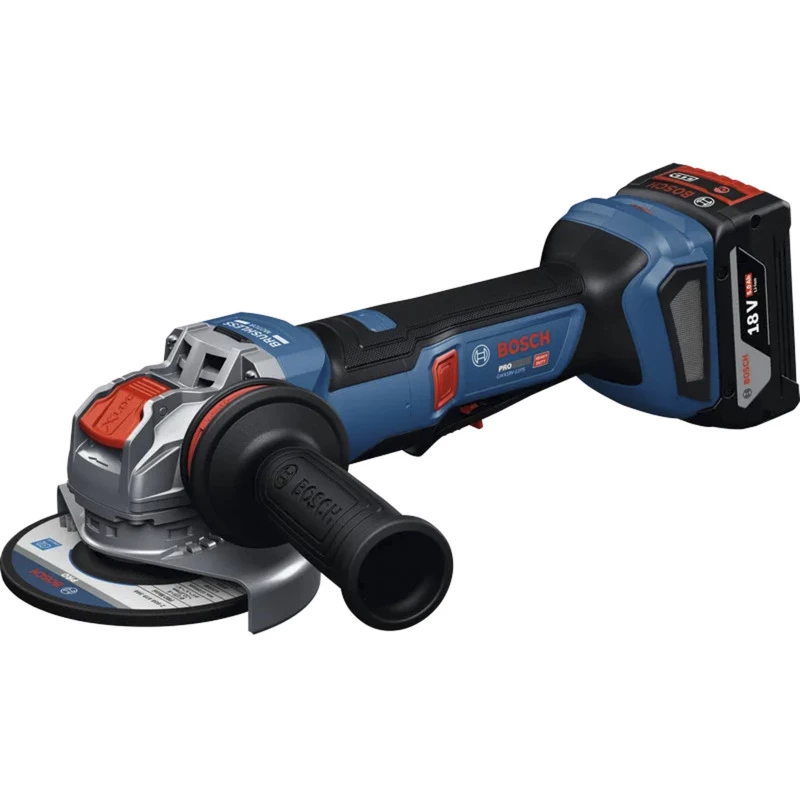 Bosch Professional GWX 18V-11PS belaidis kampinis šlifuoklis Solo, 18V, 125mm, X-LOCK, mėlynas/juodas, be akumuliatoriaus ir įkroviklio