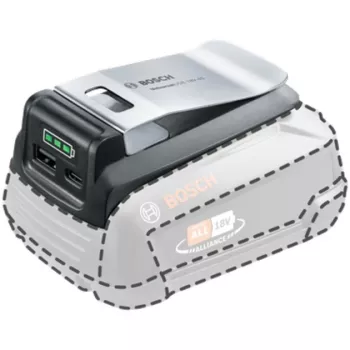 Bosch UniUSB 18V-15 įkroviklis 18V POWER FOR ALL baterijoms su USB-C portu (1600A02WS1)