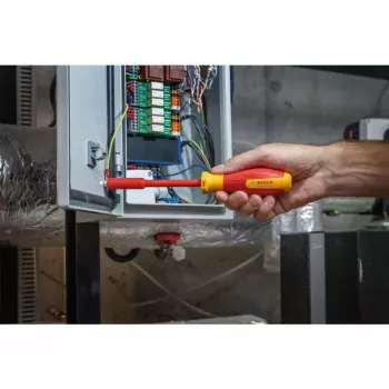 Bosch VDE izoliuotų atsuktuvų rinkinys 1600A02NF3, 7 dalių, plokšti/Phillips/Pozidriv, 1000V, IEC 60900