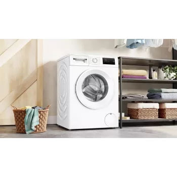 Bosch WAN2408LSN Laisvai pastatoma priekinio pakrovimo skalbimo mašina, 8 kg, 1200 aps./min., energijos klasė C, balta