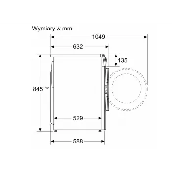 BOSCH WGG254ZGPL 9 kg priekinio pakrovimo skalbimo mašina su i-DOS ir Home Connect