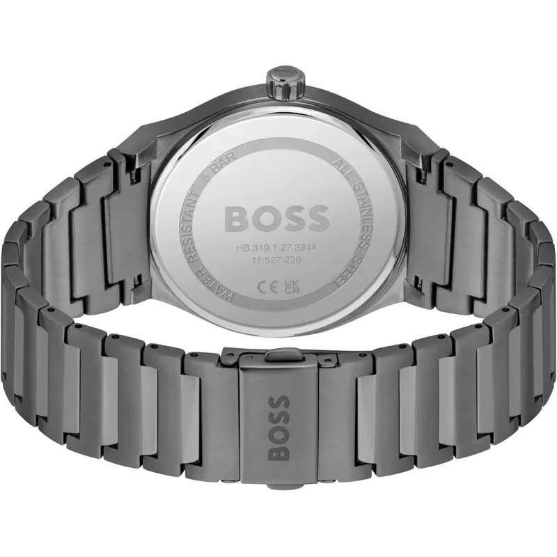 Vyriškas BOSS Skymaster chronografinis laikrodis 1514078 41mm mėlynas ciferblatas nerūdijantis plienas