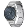 BOSS Vyrų Skymaster Chronografinis Laikrodis 1514093 44mm Nerūdijančio Plieno Mėlynu Ciferblatu