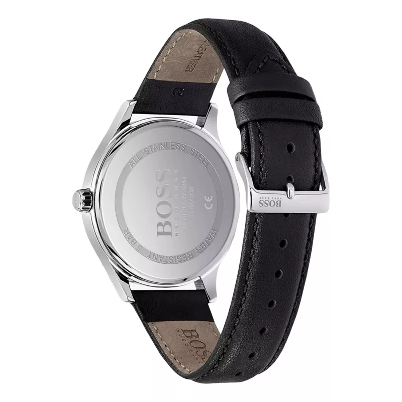BOSS Vyriškas Laikrodis 1513893 41mm Nerūdijantis Plienas Mėlynas Ciferblatas Chronografas