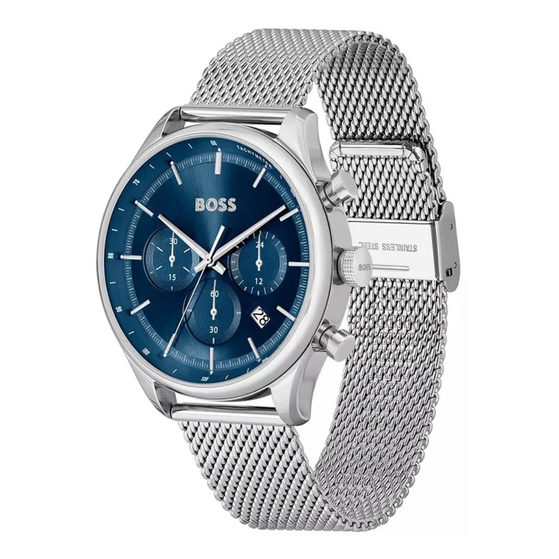 BOSS Vyriškas Laikrodis 1514052 (45 mm) Nerūdijančio Plieno Chronografas