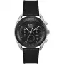 BOSS Vyriškas Laikrodis 1514091 44mm Mėlynas Ciferblatas Ruda Odinė Juosta Chronografas Kvarcinis