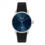 BOSS vyriškas laikrodis 1514131 40mm kvarcinis chronografas nerūdijančio plieno korpusas juodas odinis dirželis