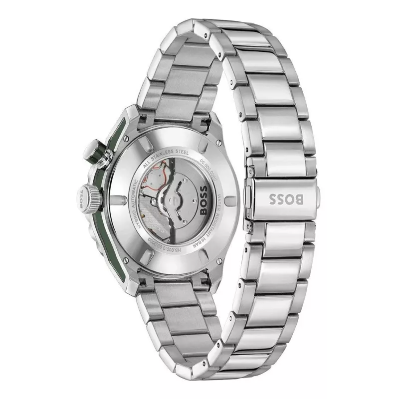 BOSS vyriškas laikrodis 1514178 42mm nerūdijančio plieno mėlynas ciferblatas chronografas