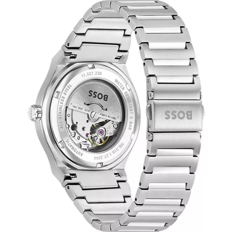 BOSS Vyriškas Laikrodis 1514186 41mm Nerūdijančio Plieno Mėlynas Ciferblatas Chronografas