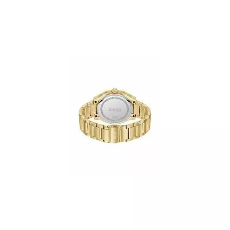 BOSS Vyrų Laikrodis 1514190 44mm Mėlynas Ciferblatas Ruda Odinė Juosta Chronografas Kvarcinis