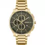 BOSS Vyrų Laikrodis 1514190 44mm Mėlynas Ciferblatas Ruda Odinė Juosta Chronografas Kvarcinis