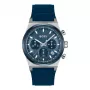 BOSS vyriškas laikrodis 1514243 41mm nerūdijančio plieno mėlynas ciferblatas chronografas
