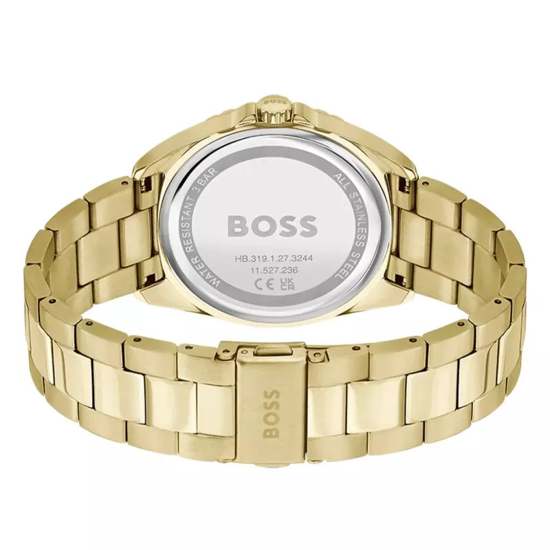 BOSS moteriškas laikrodis 1502714 kvarcinis analoginis 38 mm nerūdijančio plieno sidabrinis