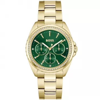BOSS moteriškas laikrodis 1502714 kvarcinis analoginis 38 mm nerūdijančio plieno sidabrinis