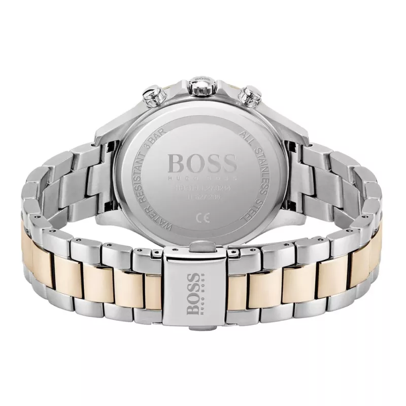BOSS Moteriškas Laikrodis 1502564 38mm Nerūdijančio Plieno Tinklelio Apyrankė Sidabrinė