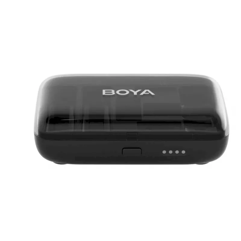 BOYA BOYALINK-TX Belaidė mikrofono sistema, 2,4 GHz, 1 imtuvas ir 2 siųstuvai, itin ilgas baterijos veikimo laikas, juoda