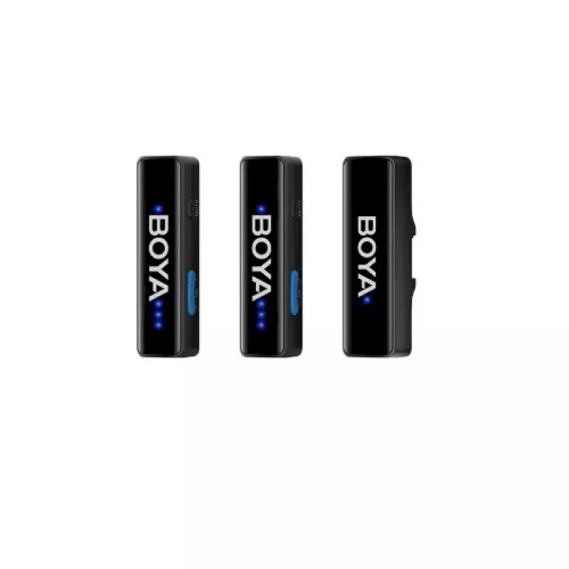 BOYA BOYALINK-TX Belaidė mikrofono sistema, 2,4 GHz, 1 imtuvas ir 2 siųstuvai, itin ilgas baterijos veikimo laikas, juoda