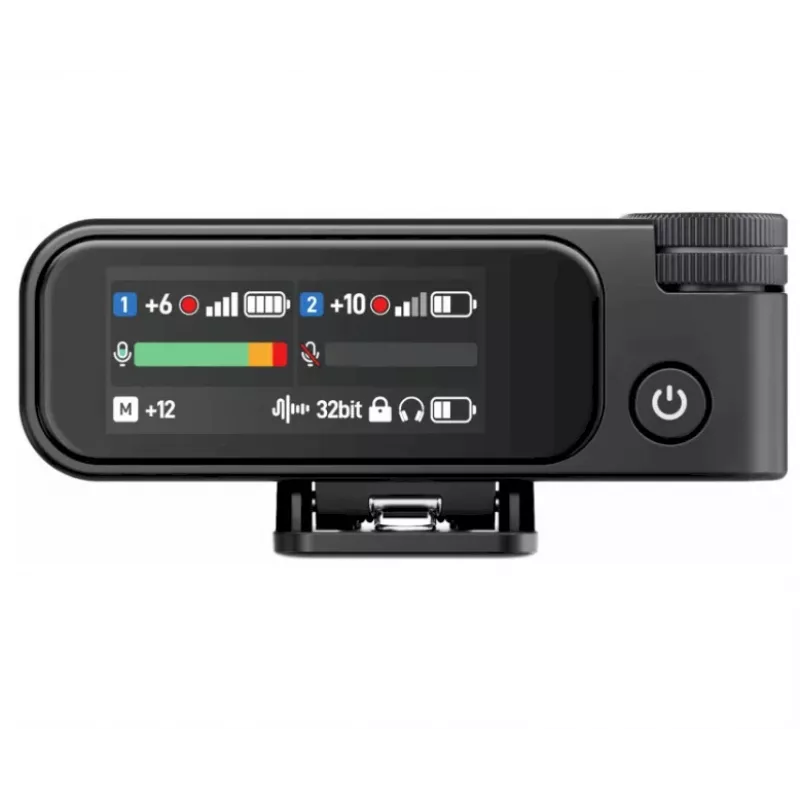 Belaidis mikrofonų rinkinys BOYA BOYAMIC 2-02, 2,4 GHz, 2 imtuvai + 1 siųstuvas (USB-C), juodas