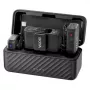 Belaidis mikrofonų rinkinys BOYA BOYAMIC 2-02, 2,4 GHz, 2 imtuvai + 1 siųstuvas (USB-C), juodas