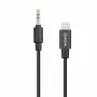 BOYA BY-K1 3,5 mm TRRS vyriškas į Lightning vyrišką garso adapterio laidas (20 cm, juodas)