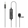 BOYA BY-M1S Omnidirectional Lavalier Microphone, 3,5mm Connector, Black