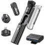 BOYA Magic-02 belaidžio mikrofono ausinės 2,4GHz USB-C/Lightning/3.5mm juodos