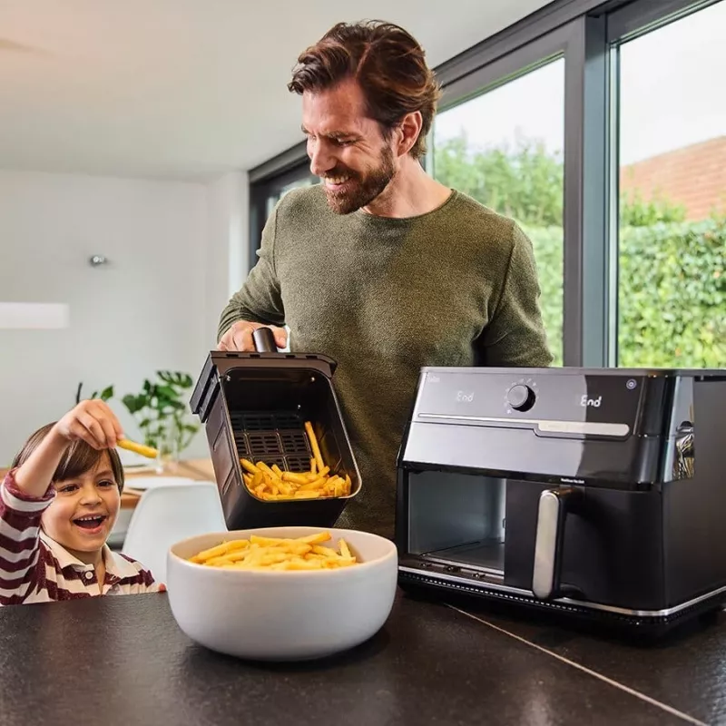 Braun Air Fryer TD5073IBK - 5,5 l skaitmeninė gruzdintuvė su oro cirkuliacija, 1700W, juoda
