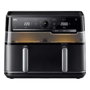 Braun Air Fryer TD5073IBK - 5,5 l skaitmeninė gruzdintuvė su oro cirkuliacija, 1700W, juoda