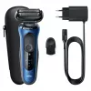 Braun Series 61 - B1000s elektrinis skustuvas šlapiam ir sausam skutimui, mėlynas
