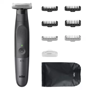 Braun Series X XT5200 hibridinis trimeris ir skutimosi aparatas, juodas