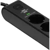 BRENNENSTUHL 6-ių lizdų ilgintuvas su 1x USB-C, 1x USB-A, apsauga nuo viršįtampių 13 500 A, 2 m kabelis, juoda/antracitas