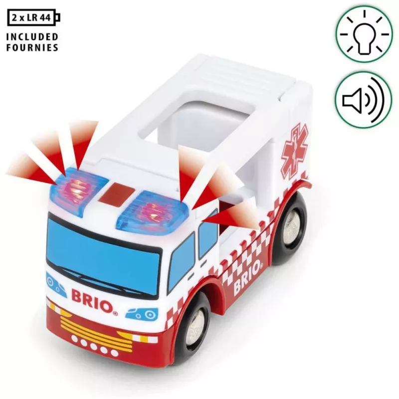BRIO World gelbėjimo greitosios pagalbos automobilis