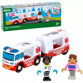 BRIO World gelbėjimo greitosios pagalbos automobilis