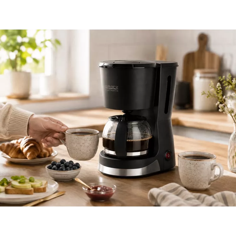 Brock CM 1501 SS lašelinė kavos virimo mašinėlė 1,5L 915-1080W juoda
