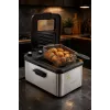 Brock DF 3001 SS gruzdintuvė 3,2 l 2200 W juoda/plieninė