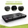 Brock EP 200 BK elektrinis virdulys – 1,7 l, 2200 W, dvigubos sienelės, juodas