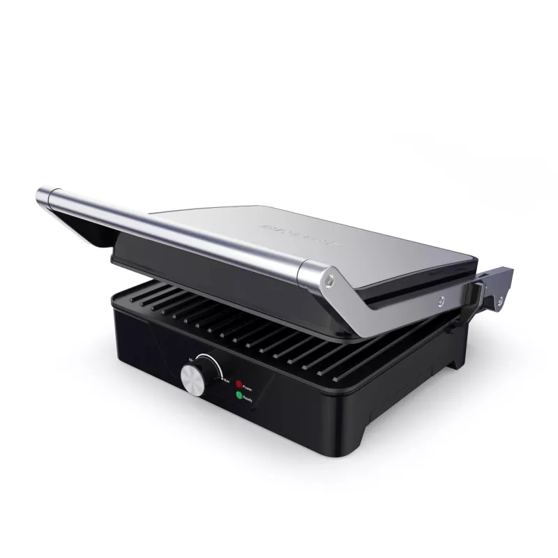 Brock HCG 5000 SS elektrinis kontaktinis grilis 2000W, juodas/plieninis