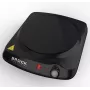 Brock HPI 3001 BK 1500W vieno kaitvietės elektrinė viryklė su ketaus plokšte ir reguliuojamu termostatu, juoda